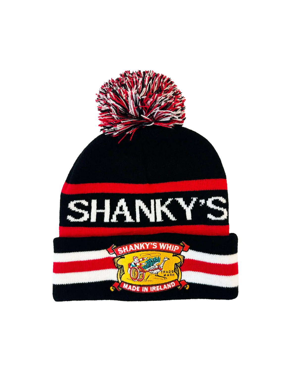 Shanky's Whip knit beanie, cut out on a plain background