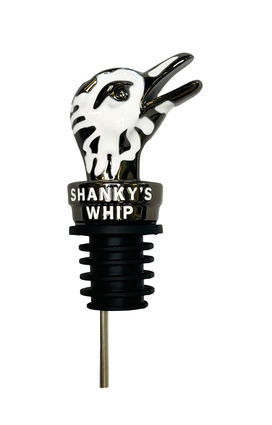 Shanky's Whip ostrich head pour spout, cut out on a plain background