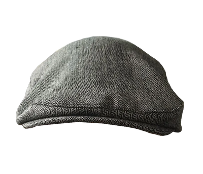 Shanky's Whip tweed flat cap, front view