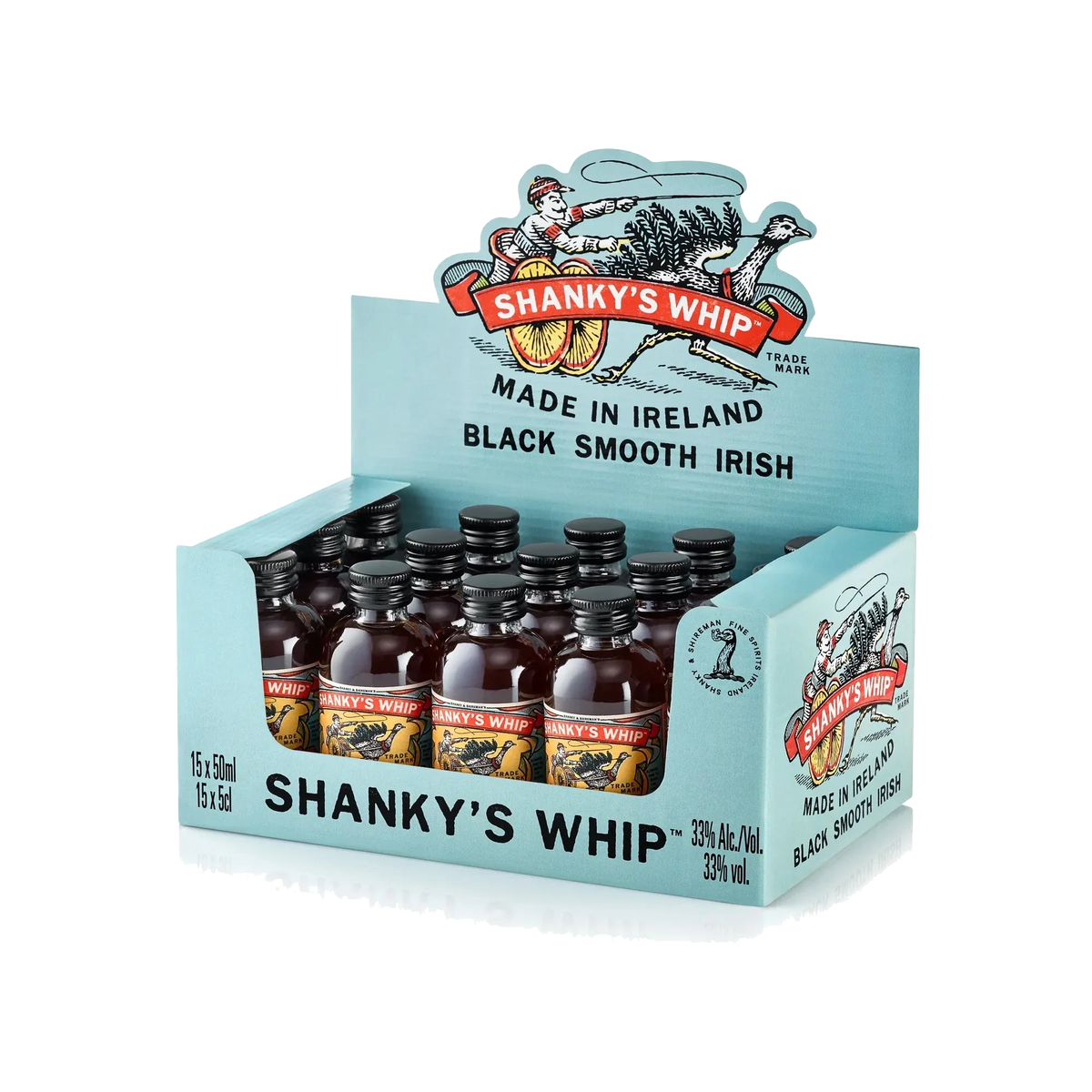 Shanky's Whip 15 x 50ml counter display unit